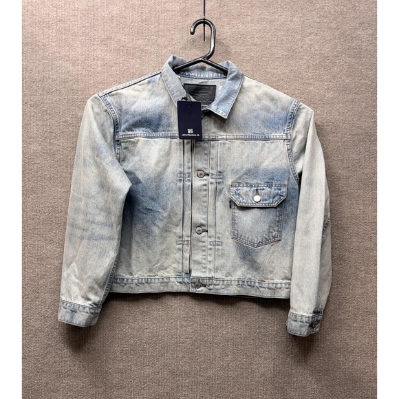 Levi's Other - Levis‎ Jacket Mens Small Blue Made In Japan Denim Trucker Bomber Type 1